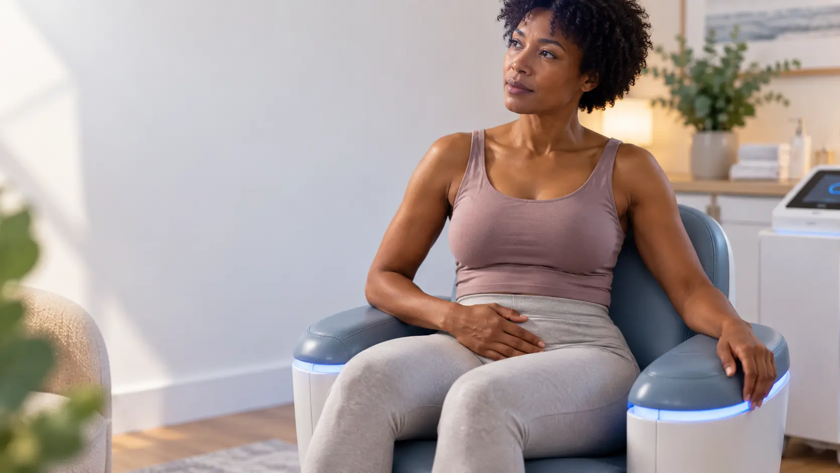 Calm Wellness Chair Reflection pelvic floor health solutions from incontince direct London
